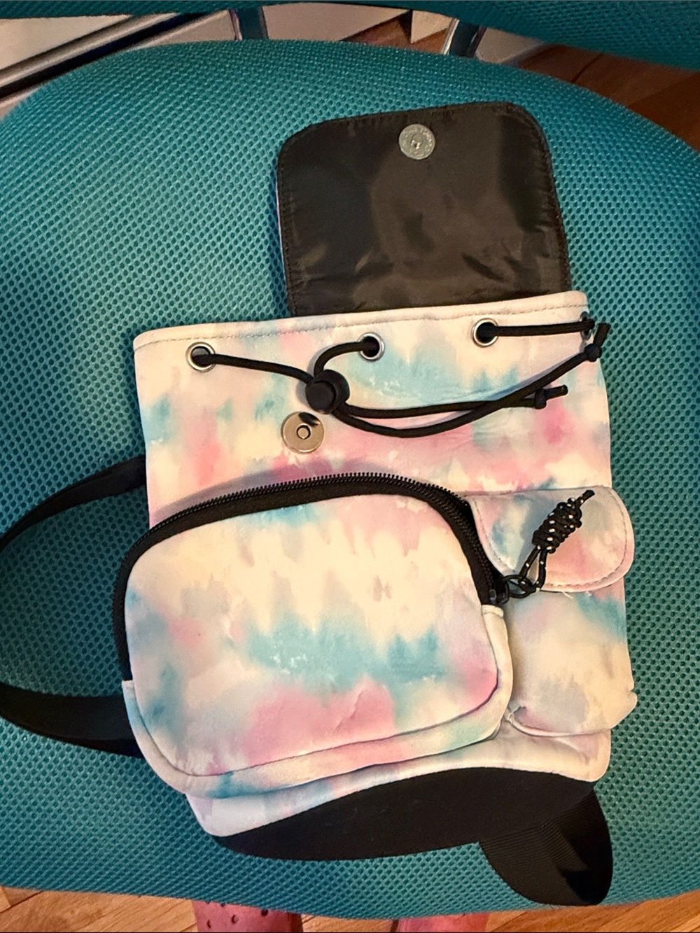 Kids Tie-Dye mini backpack Bag - Pastel Pink & Blue